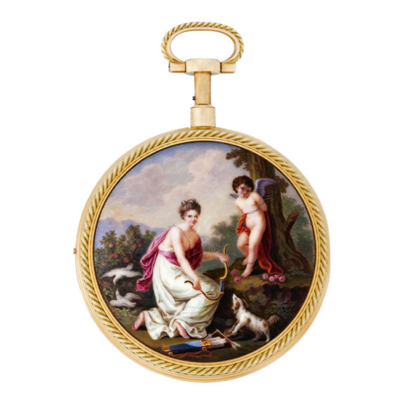 French 18K gold quarter repeating à toc pocket watch Circa 1770