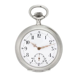 Fine Swiss silver open faced lever pocket watch Circa 1910
