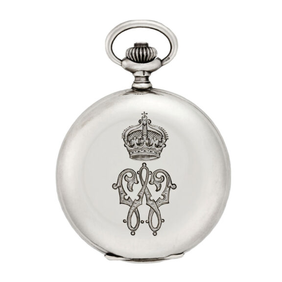 Rare Swiss silver hunting cased presentation watch Circa 1910