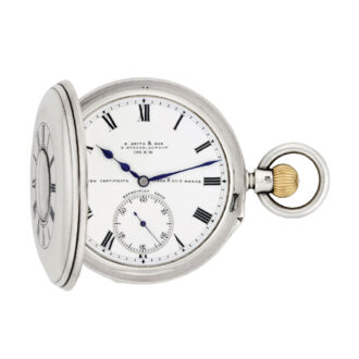 English silver half-hunting cased Carrousel watch Circa 1898