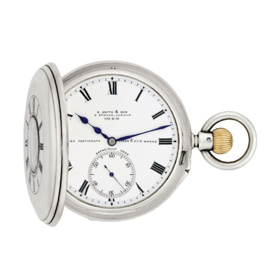 English silver half-hunting cased Carrousel watch Circa 1898