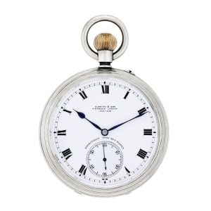 English silver lever with Bonniksen 52½ minute carrousel Circa 1901