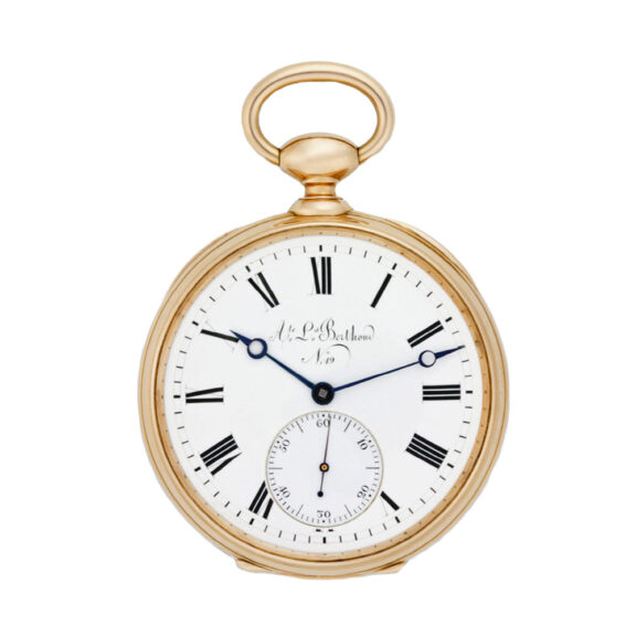 Swiss 18 Carat rose gold pocket lever chronometer Circa 1860