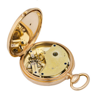 Swiss 18K rose gold pocket lever chronometer Circa 1860