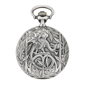 Swiss silver Art Nouveau hunting cased watch Circa 1910