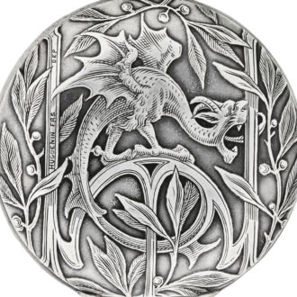 Swiss silver Art Nouveau hunting cased watch Circa 1910