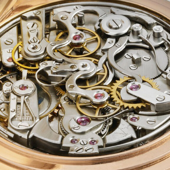 Swiss 18K gold minute repeating chronograph hunter Circa 1880 Swiss 18K gold minute repeating chronograph hunter Circa 1880