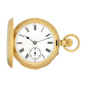 Swiss 18K gold minute repeating lady's watch Circa 1890