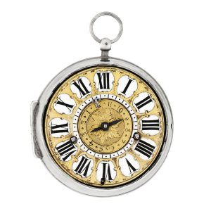French silver Louis XIV Oignon watch with alarm Circa 1690