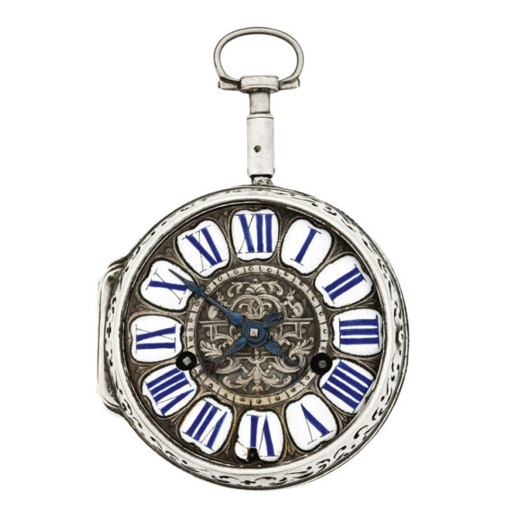 French silver singlehanded onion watch Circa 1710
