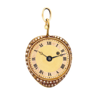 Swiss gold strawberry-form verge pendant watch Circa 1810