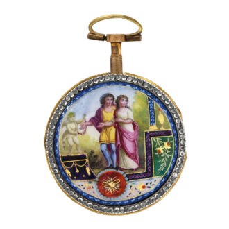 French gilt-metal and paste-set pocket watch Circa 1810