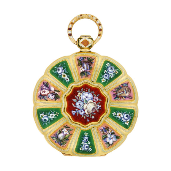 Swiss colorful watch made for the Islamic market Circa 1830