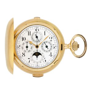 Swiss 18K gold minute repeating complicated watch Circa 1900