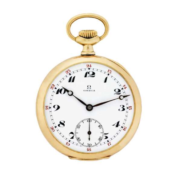 Swiss 14K gold keyless lever presentation watch Circa 1923