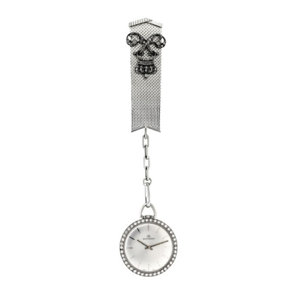 Swiss 18 Carat white gold and diamond set dress watch Circa 1970