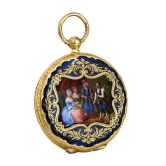 Swiss gold hunter made for the Polish market Circa 1856