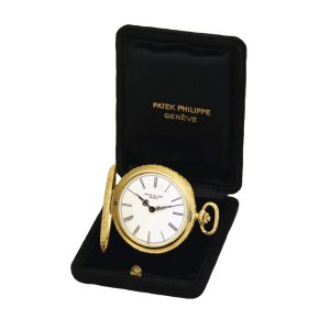 Excellent Swiss gold hunting cased pocket watch Circa 1980