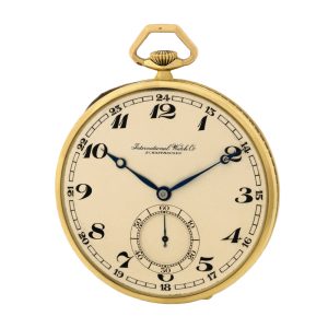 Swiss yellow gold keyless dress watch Circa 1930