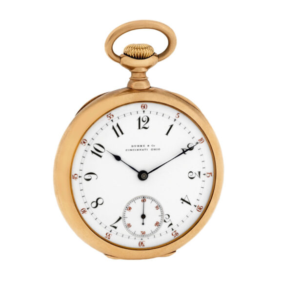 American 14K gold keyless wind pocket watch Circa 1895