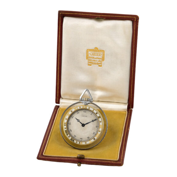 Swiss/French rock crystal open faced keyless watch Circa 1930 Swiss/French rock crystal open faced keyless watch Circa 1930