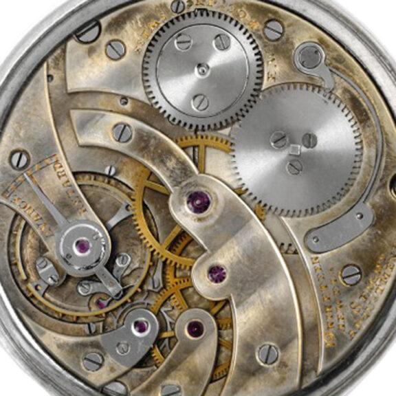 Swiss/French rock crystal open faced keyless watch Circa 1930 Swiss/French rock crystal open faced keyless watch Circa 1930