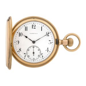 Swiss 18K pink gold hunting cased pocket watch Circa 1900