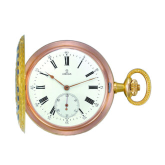 Swiss 18K two-tone yellow and pink gold dress watch Circa 1907