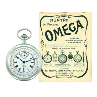 Swiss silver pocket chronograph with tachometer Circa 1903