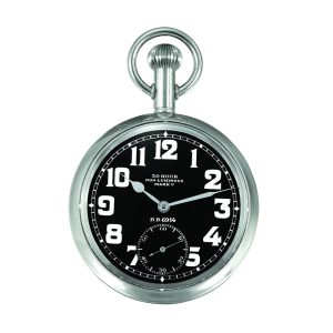 Rare Swiss nickel-silver aviator's pocket watch Circa 1918