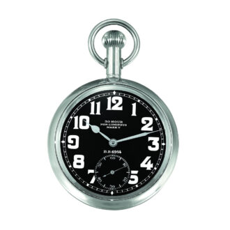 Rare Swiss nickel-silver aviator's pocket watch Circa 1918