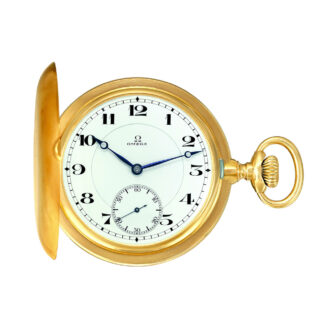 Exceptionally rare Swiss 18K yellow gold pocket chronometer Circa 1916