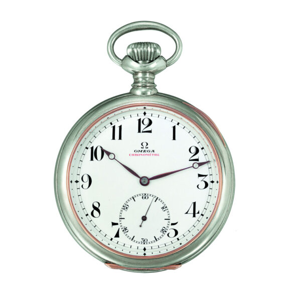 Important Swiss silver and 18 carat pink gold chronometer Circa 1912