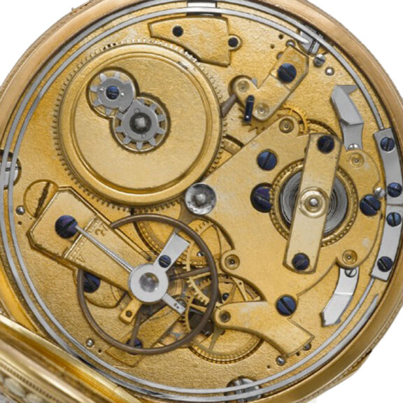 French varicoloured gold quarter repeating pocket watch Circa 1820 French varicoloured gold quarter repeating pocket watch Circa 1820