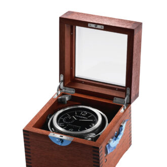Rare Swiss brushed steel marine chronometer Circa 2009