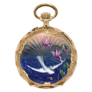 Swiss 14K gold watch made for the Chinese market Circa 1890