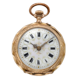 Swiss 14K gold watch made for the Chinese market Circa 1890