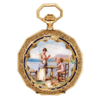 Swiss 18K gold watch made for the Chinese market Circa 1890