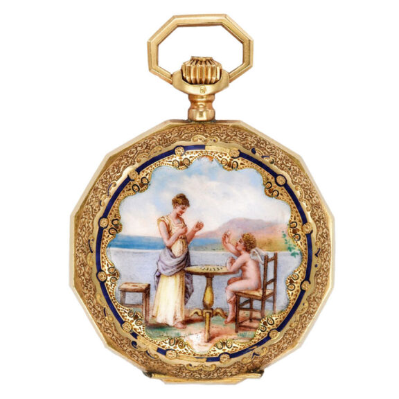 Swiss 18K gold watch made for the Chinese market Circa 1890