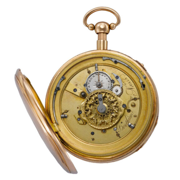 French 18K gold watch with Jacquemart figure automaton Circa 1800 French 18K gold watch with Jacquemart figure automaton Circa 1800