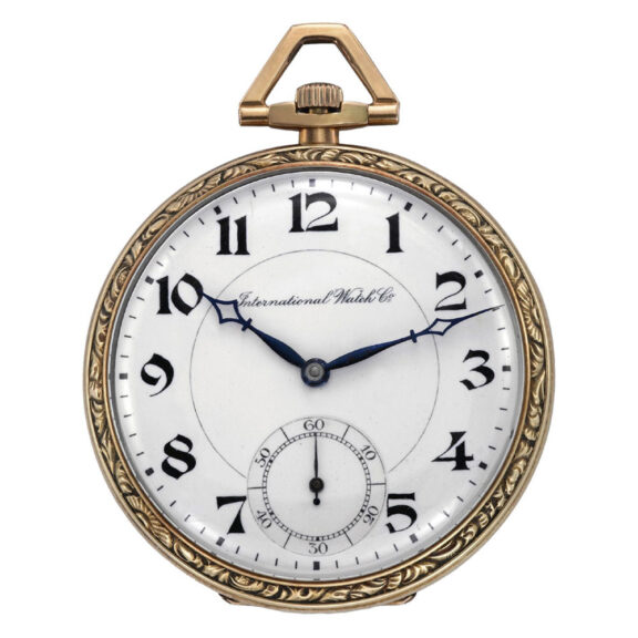 Swiss 14 carat yellow gold keyless dress pocket watch Circa 1930 Swiss 14 carat yellow gold keyless dress pocket watch Circa 1930