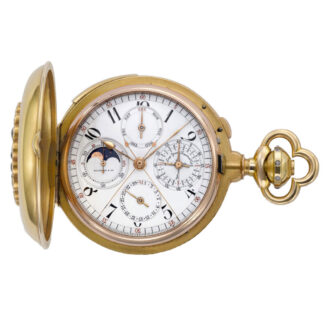 Swiss 18K gold minute repeating split-second chronograph Circa 1885