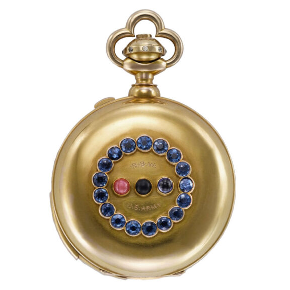 Swiss 18K gold minute repeating split-second chronograph Circa 1885 Swiss 18K gold minute repeating split-second chronograph Circa 1885