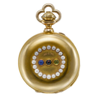 Swiss 18K gold minute repeating split-second chronograph Circa 1885