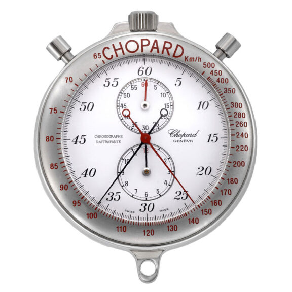 Large Swiss stainless steel split-seconds chronograph Circa 2000