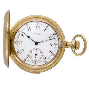 American gold minute repeating keyless pocket watch Circa 1910