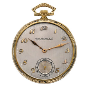 Swiss 18K gold and enamel dress pocket watch Circa 1925