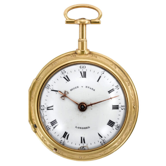 English 18K gold quarter repeating pair-cased pocket watch Circa 1795