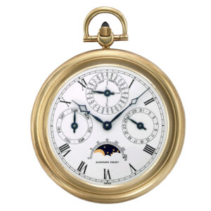 Swiss gold dress watch with sapphire winding crown Circa 1980