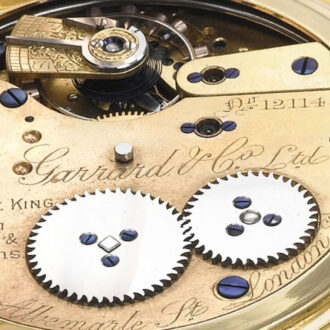 Impressive English gold minute repeating pocket watch Circa 1924